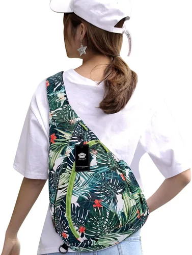 Vista 2 de HUA ANGEL Bolso bandolera para hombres y mujeres, mochila casual para viajes, senderismo, gimnasio