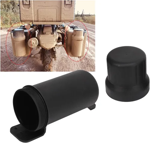 Vista 4 de KIMISS - Tubo universal para herramientas todoterreno para motocicleta, tubo de herramientas de 4.9 pulgadas con cintas rodantes, universal