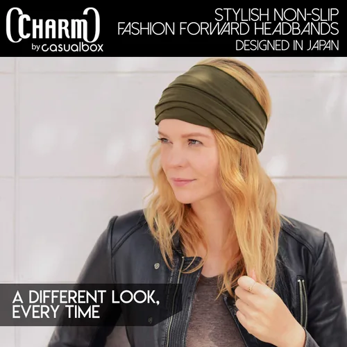 Vista 8 de Bandana elástica de Casualbox, estilo japonés, para cabello largo, rastas, pañuelo para cabeza, unisex, Talla libre, Granate