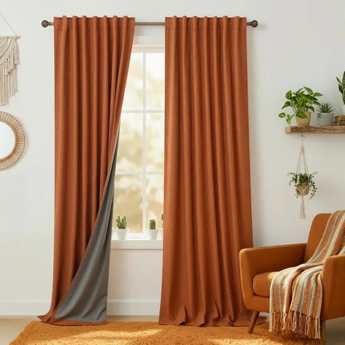 Vista 66 de KOUFALL - Cortinas de medio estilo francés de lino para ventana, juego de 2 cortinas cortas de 40 pulgadas de longitud, para privacidad, cortinas