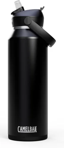 Vista 16 de CamelBak - Thrive - Botella de agua con tapa y pajilla, 20 onzas - Aislante de acero inoxidable, color negro