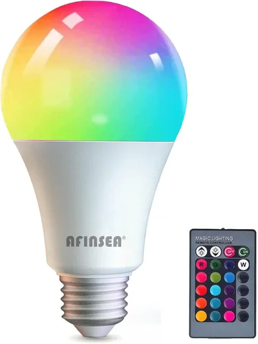 Vista 7 de Bombillas inteligentes, bombilla LED WiFi y Bluetooth que es compatible con Alexa y Google Home, bombilla que cambia de color, bombillas WiFi A19