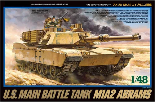 Vista 7 de Tamiya 32592 1/48 M1A2 Abrams Kit de modelo de plástico