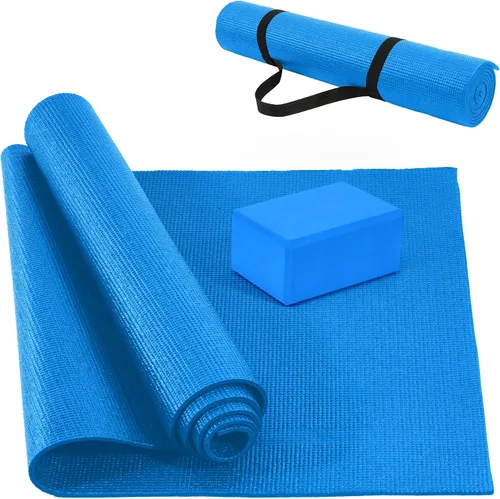 Vista 11 de Fitvids All Purpose Thick High Density No Tear Exercise Yoga Mat with Strap & Lightweight Features for Indoor & Outdoor Use