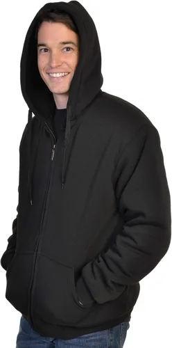 Vista 12 de Chaqueta con capucha con cremallera completa y forro de sherpa