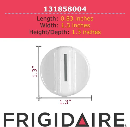 Vista 3 de Frigidaire 131858004 Pomo de control OEM genuino para electrodomésticos de lavandería
