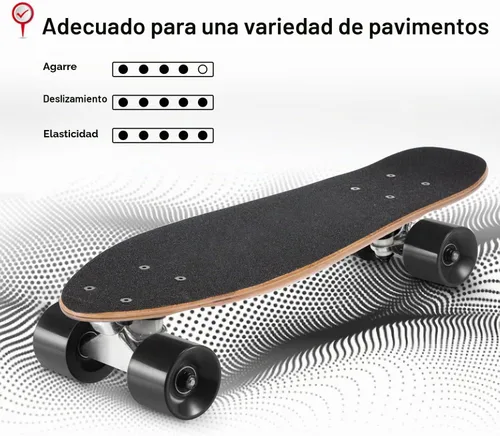 Vista 7 de KO-ON Skateboard Patinetas Completas Skateboards de 22 Pulgadas Mini Cruiser Skateboards para Principiantes, Niños, Chicos y Chicas Castor T-Rex