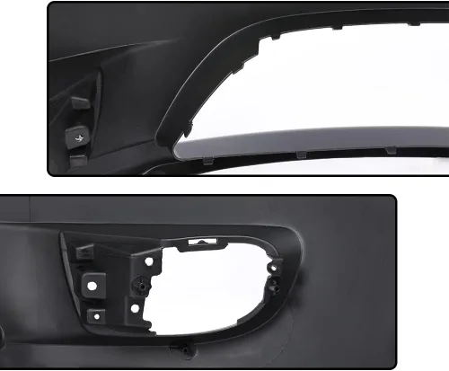 Vista 7 de PIT66 Cubierta para paragolpe frontal con orificios para luces antiniebla Preparada Compatible con Hyundai Tiburon 2005-2006 865112C500 HY1000153