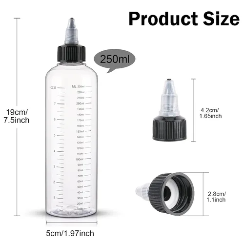 Vista 2 de Cosywell Botella aplicadora para el cabello de 8.5 onzas, paquete de 2