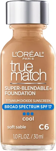 Vista 2 de L'Oréal Paris True Match - Maquillaje supermezclable, alabastro, 1 onza líquida Alabaster