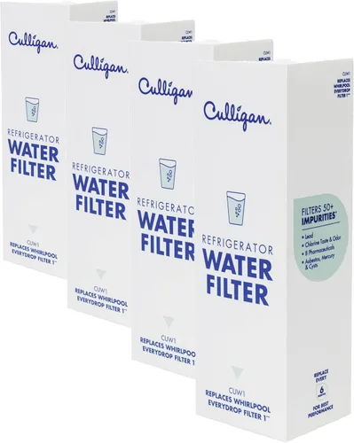 Vista 8 de Culligan CUW1 Filtro de agua para refrigerador, reemplazo para filtro de agua Whirlpool 1 (EDR1RXD1) Reemplace cada 6 meses, paquete de 1