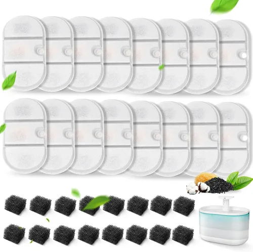 Vista 8 de 16 paquetes de filtros de repuesto para fuente de agua para gatos compatibles con la fuente de agua PETLIBRO Capsule para mascotas: PLWF002, 71