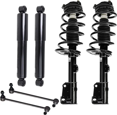 Vista 15 de Detroit Axle - Kit de puntales delanteros de 6 piezas para Ford Escape 2014-2019, 2 puntales y muelles helicoidales, 2 enlaces de barra