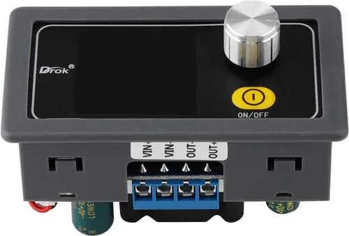 Vista 6 de DROK Regulador de Voltaje Ajustable CC, Convertidor Buck Boost 6.0V-36V 9v 12v a CC 0.6-36V 24v 5A Panel de Fuente de Alimentación, Módulo