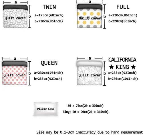 Vista 7 de Duvet Cover Set Twin, Coffee Maker Beans Cups Cake 3 Piece Bedding Set Breathable Quilt Cover Set, Coffee Time Soft Microfiber Bed Set with Pillow