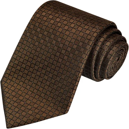 Vista 27 de KissTies Mens Checkered Tie Set Solid Color Festive Necktie + Pocket Square