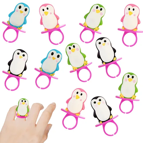 Vista 4 de Paquete de 12 piruletas de pingüino, sin grasa, envueltas individualmente
