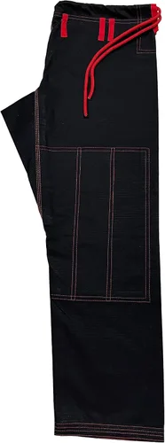 Vista 7 de Bjj Gi Jiu Jitsu con puntada roja Bjj Gi Jiu Jitsu Kimonos Gi 100% algodón Perl Weave 450GSM