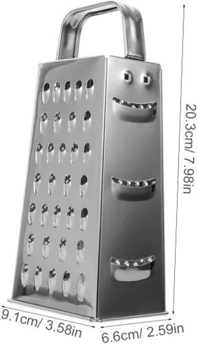 Vista 2 de Rallador de cuatro lados para cocina, cortador de alimentos, triturador de alimentos vegetales, trituradora de verduras, trituradora de verduras