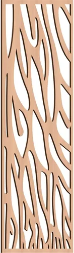 Vista 39 de 9 3/8"W x 24 3/8"H x 1/4"T Bristol Decorativos Paneles de Pared de Madera Calado, Cereza