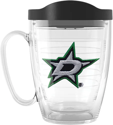 Vista 16 de Taza aislada Tervis de doble pared fabricada en Estados Unidos con logotipo principal de NHL Buffalo Sabres, mantiene las bebidas frías y calientes