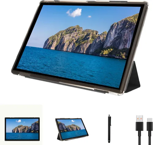 Vista 9 de Tablet de 10 pulgadas con estuche protector y lápiz táctil, tabletas Android 15, 8GB RAM 32GB ROM/1TB de expansión, 8H 6000mAh batería Wifi