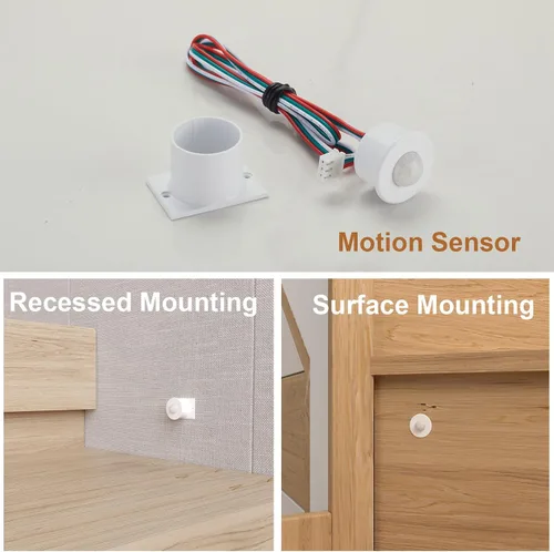 Vista 5 de Luces de Escalera con Sensor de Movimiento para Interiores, Luces LED Inteligentes para Escalones de Interior, 16 Escaleras de 40 Pulgadas