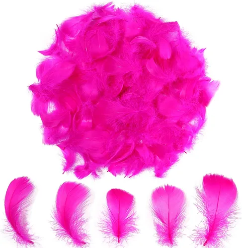 Vista 10 de 300 piezas de plumas negras de 2-3 pulgadas, plumas a granel para manualidades, accesorios para atrapasueños, proyectos de arte, manualidades DIY