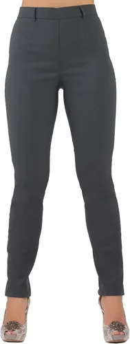 Vista 2 de LULU - Pantalón de pierna estrecha con ajuste plano frontal y trabillas funcionales