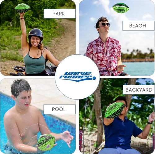 Vista 5 de Wave Runner Grip It, tamaño 9.25 pulgadas, fútbol acuático, juguetes de playa, juegos para niños al aire libre para verano, juguetes de piscina