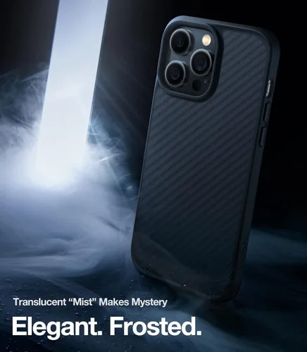 Vista 6 de Funda diseñada a prueba de golpes para iPhone 14 Pro Max, protección contra caídas de grado militar, a prueba de golpes, color negro, parte trasera