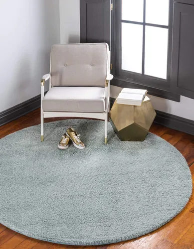 Vista 29 de Unique Loom Colección Solo - Alfombra Calabasas (7' 10" x 10' Rectangular, Azul Claro)
