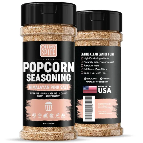 Vista 30 de Popcorn Seasoning Chocolate Powder Mix - Gluten Free & Low Sodium Cocoa Powder Blend Popcorn Flavoring Seasoning. Healthy Movie Night Theater Pop