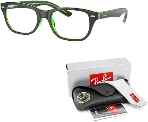 Vista 3 de Ray-Ban Junior RY1555 - Lentes graduados cuadrados para niños y niñas + paquete con kit de diseño iWear
