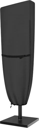 Vista 11 de ULTCOVER Cubierta de Sombrilla de Patio 600D Impermeable para Exteriores - Se Adapta a Sombrillas de Mercado de 7-10 Pies, Negro Negro-Mercado