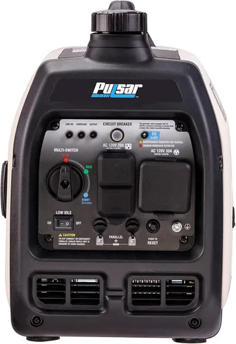 Vista 4 de Pulsar PGD40ISCO Generador de inversor de gas portátil ultra ligero silencioso 4000W, blanco