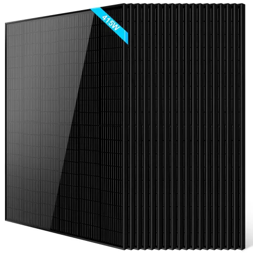 Vista 13 de SUNGOLDPOWER UL61730 Panel solar de 415 W, 6 unidades, monocristal, célula de clase A, negro, alta eficiencia, VMP 31.1V/PC, para sistema solar