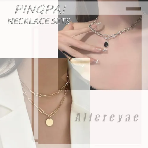 Vista 5 de Allereyae Collar con colgante de barra larga vintage en forma de V, collar de barra en Y Lariat, joyería para mujeres y niñas, Zinc, No es una