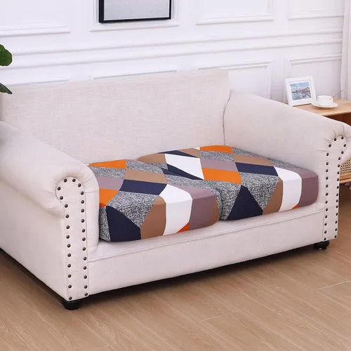 Vista 255 de hyha Fundas de cojín de sofá estampadas, fundas de sofá florales lavables para sofás con 2 cojines, fundas de cojín de patrón elástico para muebles