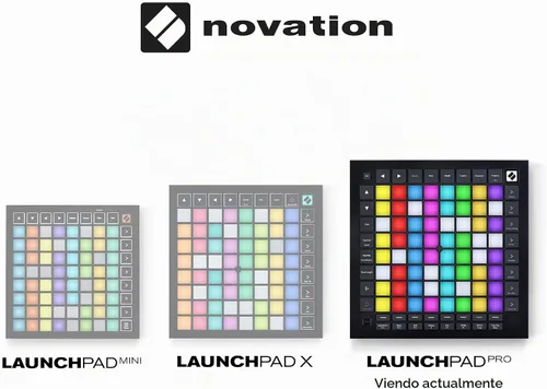 Vista 3 de Novation Launchpad Pro MK3, controlador MIDI de 64 cuadrículas y secuenciador para Ableton Live, Logic Pro y hardware, 64 almohadillas RGB