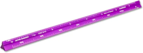 Vista 30 de Alumicolor Regla Métrica de Bolsillo para Arquitecto de Aluminio, 15CM, Negro