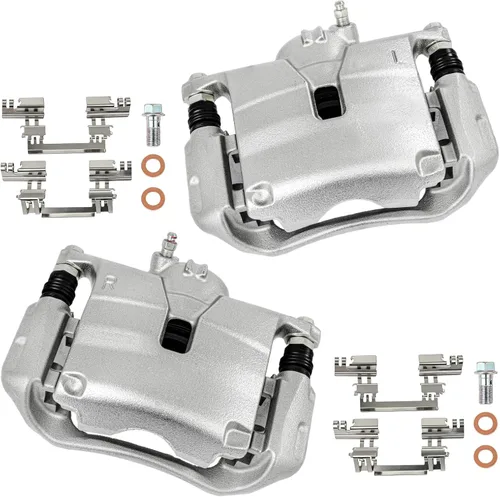 Vista 9 de cciyu 18B4918A Pinza de freno delantera derecha con soporte para Cadillac, para Chevy, para GMC