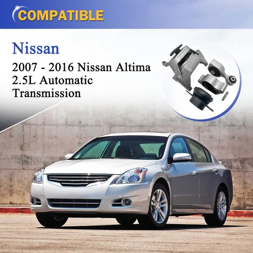 Vista 2 de Kit de soporte de motor de transmisión para motor de motor para 2007 2008 2009 2010 2011 2012 2013 2014 2015 2016 Nissan Altima 2.5L A4339 A4340