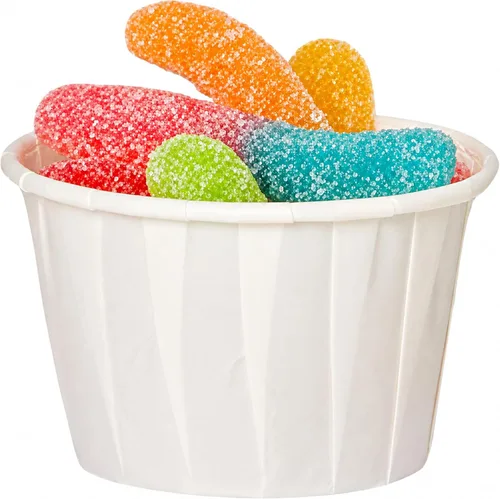 Vista 8 de Fit Meal Prep [Paquete de 500] Vasos de papel tratado de 0.75 onzas para porciones de soufflé para muestras de condimentos para medir gelatina shots