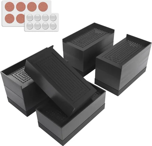 Vista 8 de Elevadores ajustables para muebles de cama elevan cualquiera de 1.3 pulgadas o 2.3 pulgadas, elevador de cama resistente para sofá, silla, sofá