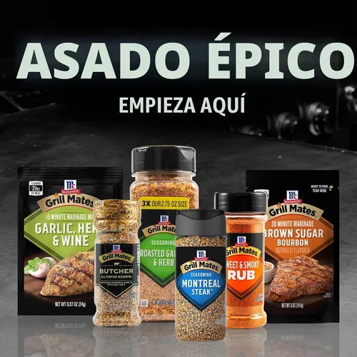 Vista 20 de McCormick Grill Mates Montreal. - Condimento para carne con un 25 % menos de sodio