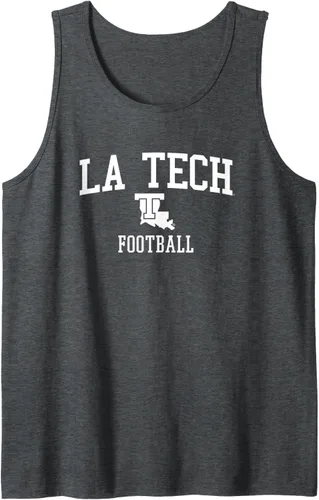 Vista 3 de Camiseta sin mangas de fútbol Louisiana Tech Bulldogs, Negro