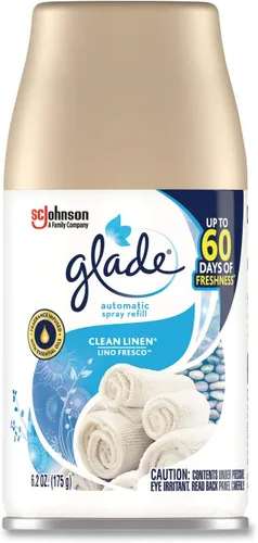 Vista 4 de Glade Ambientador automático, lino limpio, 6.2 onzas, 6/caja