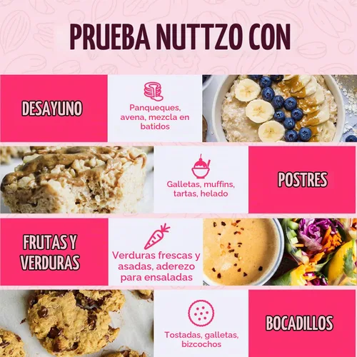 Vista 4 de Nuttzo Natural Power Fuel Seven - mantequilla de nueces y semillas