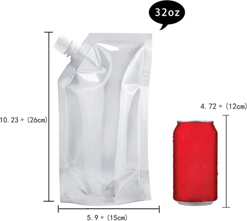 Vista 2 de Kit de bolsas ocultables y reutilizables para petaca, para ocultar alcohol